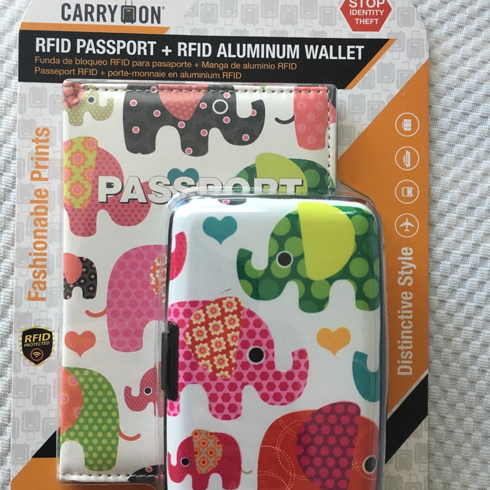 RFID Blocking Wallet & Passport Cover Set